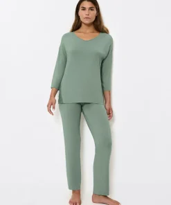 Triumph Top/ Loungeshirt/ Pyjamas<1773 ABSTINTHE - Timeless Sensuality PK