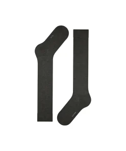 Falke Knæstrømper<3117 ANTHRA. MEL. - ClimaWool KH Knee High