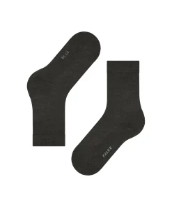 Falke Ankelstrømper/ Sokker<3117 ANTHRA. MEL. - ClimaWool SO Socks