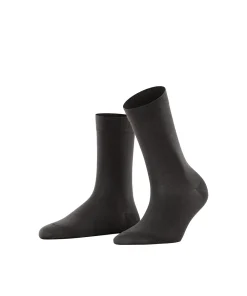 Falke Ankelstrømper/ Sokker<3529 ANTHRACITE - Cotton Touch SO Fine Knit Socks