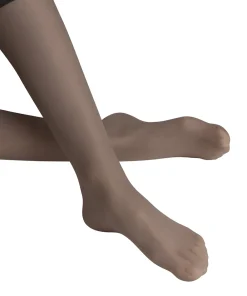 Falke Knæstrømper<3529 ANTHRACITE - Pure Matt 20 KH Knee High