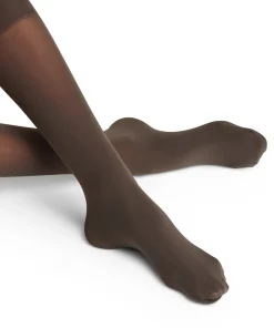 Falke Knæstrømper<3529 ANTHRACITE - Pure Matt 50 Knee-High
