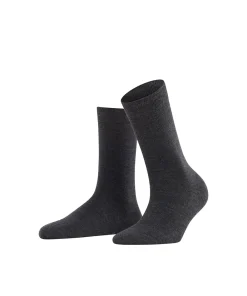 Falke Ankelstrømper/ Sokker<3089 ANTHRA.MEL - Softmerino SO Socks