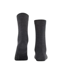 Falke Ankelstrømper/ Sokker<3089 ANTHRA.MEL - Softmerino SO Socks