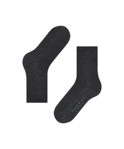 Falke Ankelstrømper/ Sokker<3089 ANTHRA.MEL - Softmerino SO Socks