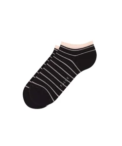 Falke Footies/ Sneaker-strømpe<3080 ANTHRA.MEL - Stripe Shimmer SN Sneaker Socks