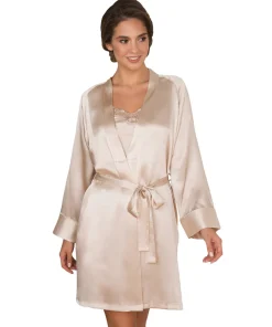 Lady Avenue Kåber<104 BAILEY - LA - Silk Woven Short Kimono