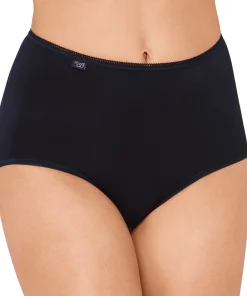 Sloggi Trusser<0004 BLACK - 24/7 Microfibre Maxi