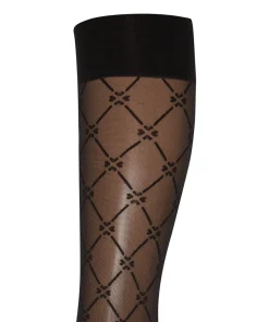 Wolford Knæstrømper<7005 BLACK - Aurora 70 Knee Highs & Overknees