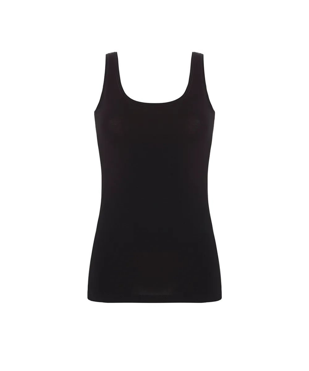 Femilet Undertøj<011 BLACK - Basic Cotton Tanktop