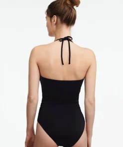 Femilet Badedragter<011 BLACK - Bonaire Bandeau T-shirt Swimsui Straps