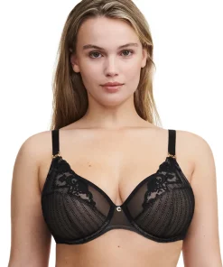 Chantelle Bh'er<011 BLACK - Cabaret Sauvage Covering Underwired Bra