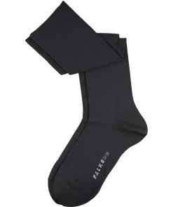 Falke Knæstrømper<3009 BLACK - Cotton Touch KH Knee-High Knit