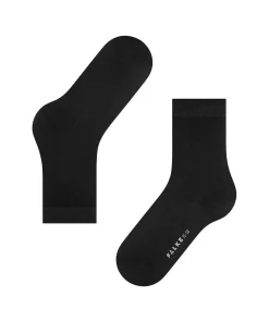 Falke Ankelstrømper/ Sokker<3009 BLACK - Cotton Touch SO Fine Knit Socks