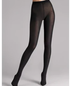Wolford Strømpebukser/ Leggings<7005 BLACK - Cotton Velvet Tights