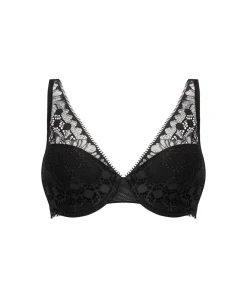 Chantelle Bh'er<011 BLACK - Day To Night Plunge Spacer Bra