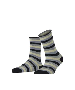 Falke Ankelstrømper/ Sokker<3000 BLACK - Dopamine Stripe SO Socks