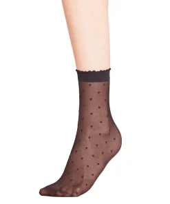 Falke Ankelstrømper/ Sokker<3009 BLACK - Dot SO Socks