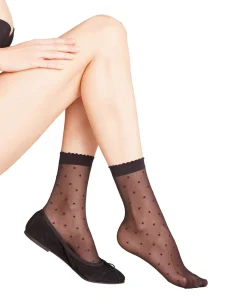Falke Ankelstrømper/ Sokker<3009 BLACK - Dot SO Socks