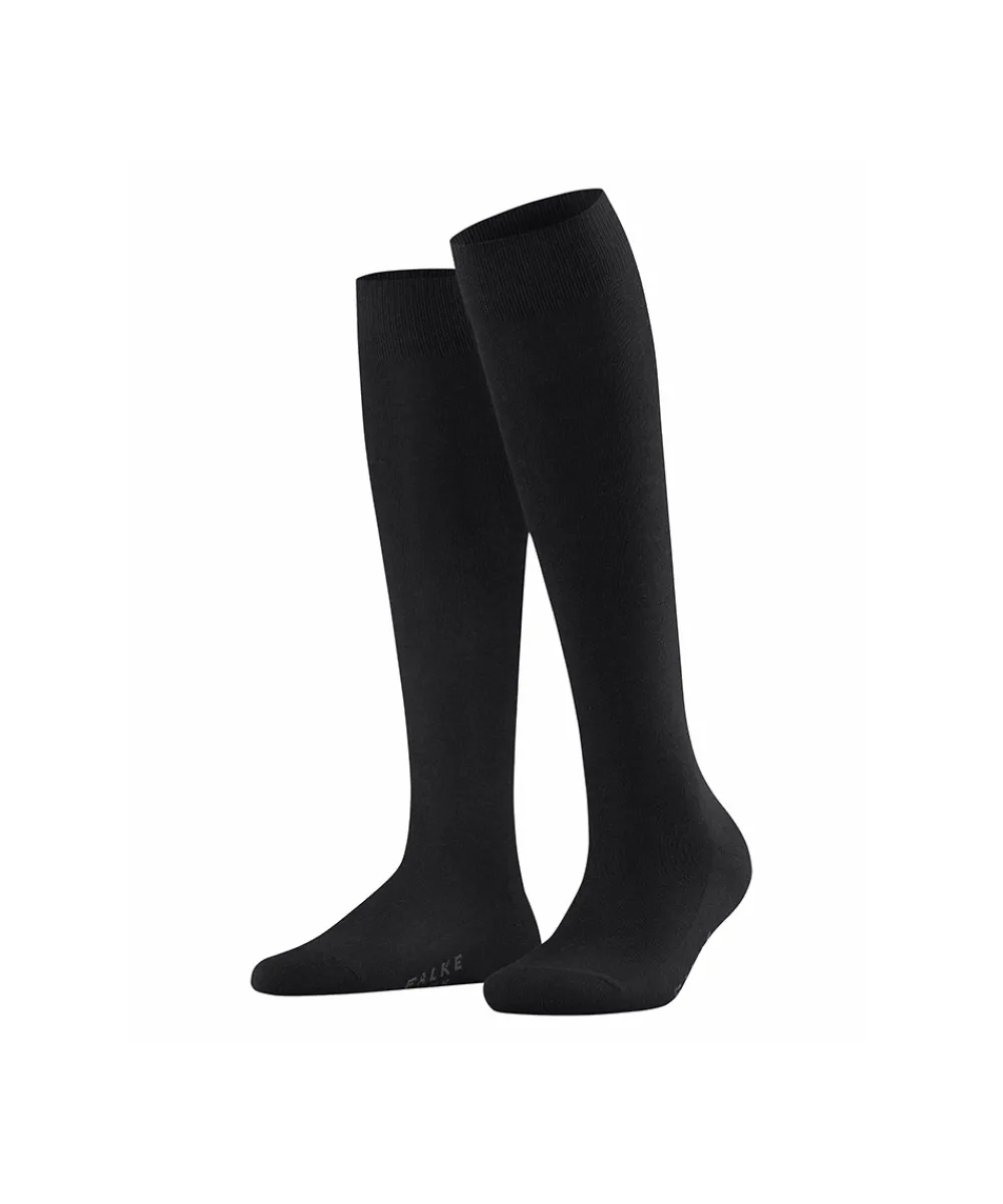 Falke Knæstrømper<3009 BLACK - Family KH Knee High