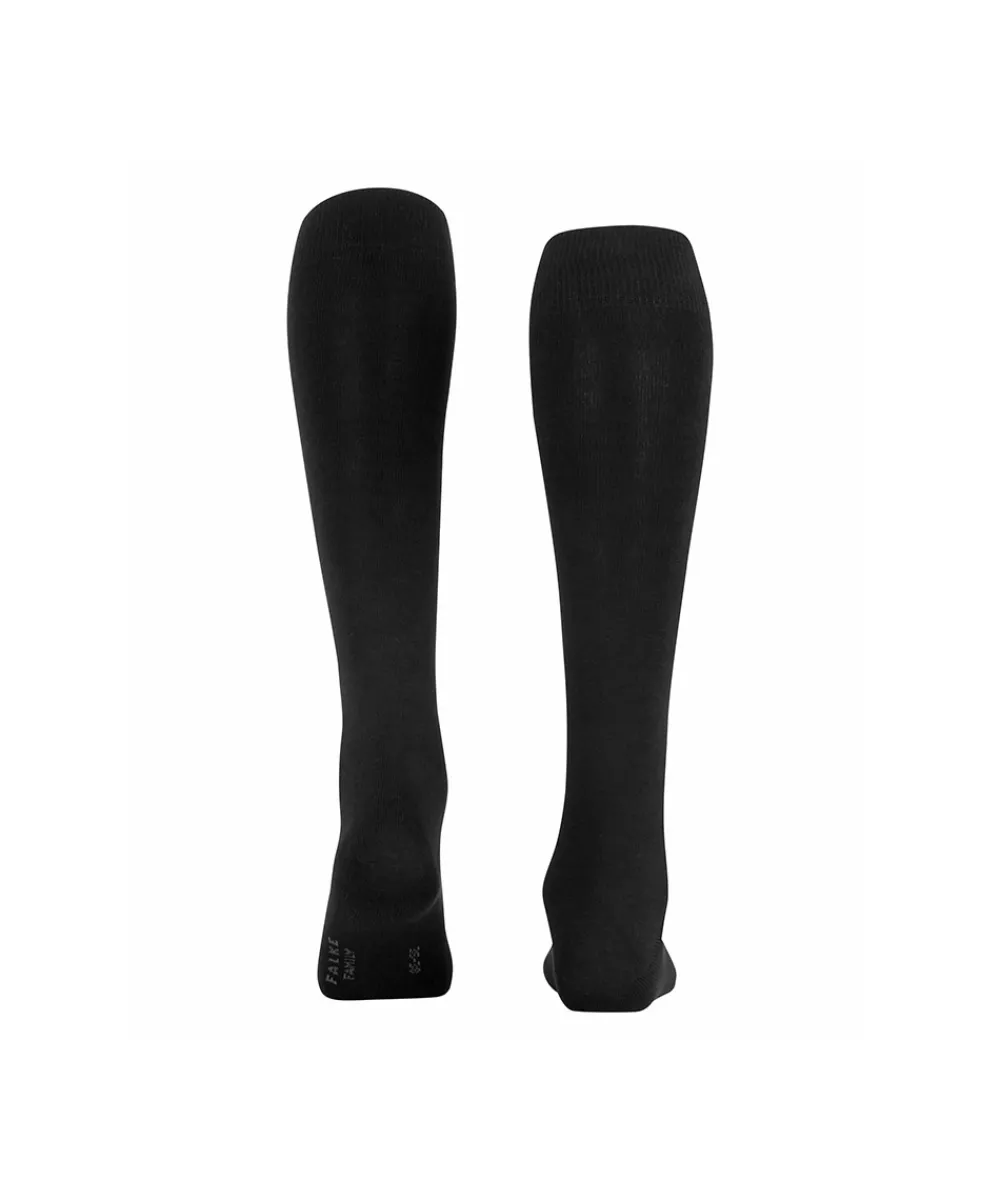 Falke Knæstrømper<3009 BLACK - Family KH Knee High