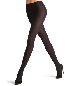 Falke Strømpebukser/ Leggings<3000 BLACK - Family Rib TI Tights