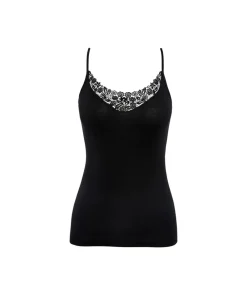 Calida Undertøj<992 BLACK - Feminin Sense Spaghetti Top