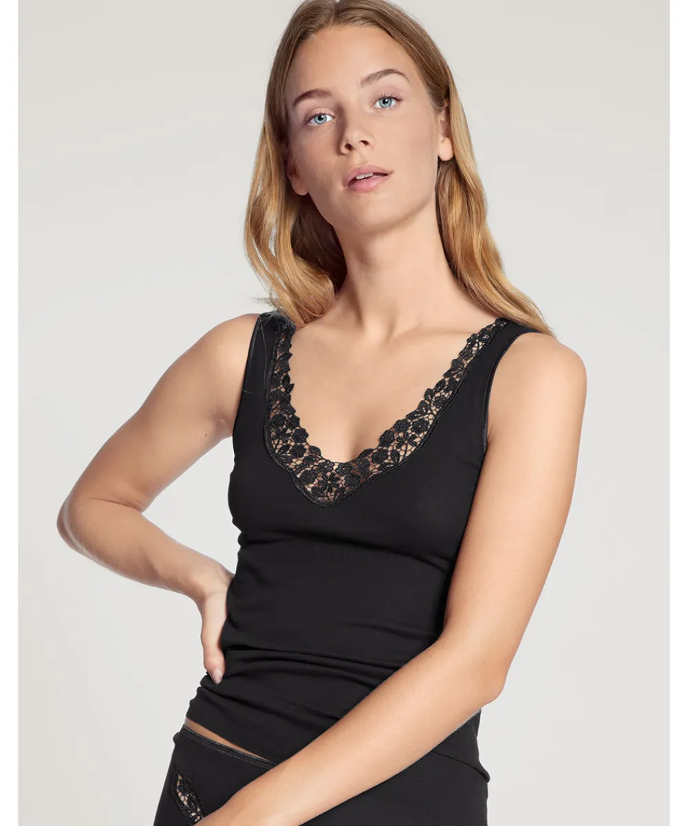 Calida Undertøj<992 BLACK - Feminin Sense Tank Top