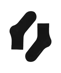 Falke Ankelstrømper/ Sokker<3000 BLACK - Fine Softness SO Socks