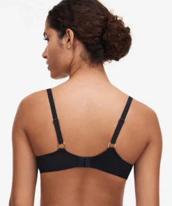 Chantelle Bh'er<011 BLACK - Fleurs Plunge T-shirt Bra