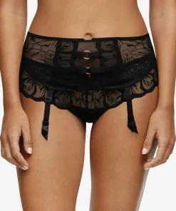 Chantelle Tilbehør|Corsage/ Hofteholder<011 BLACK - Fleurs Serre Taille