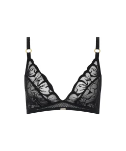 Chantelle Bh'er<011 BLACK - Fleurs Wirefree Triangle Bra