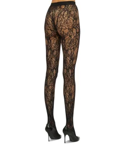 Wolford Strømpebukser/ Leggings|Sexet Lingeri<7005 BLACK - Floral Net Tight