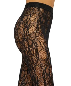 Wolford Strømpebukser/ Leggings|Sexet Lingeri<7005 BLACK - Floral Net Tight