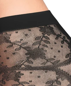 Falke Strømpebukser/ Leggings<3009 BLACK - Floral Shower TI Tights