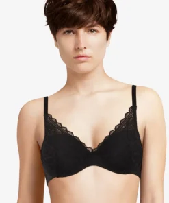 Chantelle Bh'er<011 BLACK - Floral Touch Covering Memory Bra