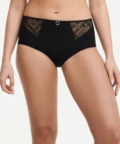 Chantelle Trusser<011 BLACK - Graphic Support High Waisted Support Brief