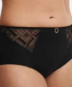 Chantelle Trusser<011 BLACK - Graphic Support High Waisted Support Brief