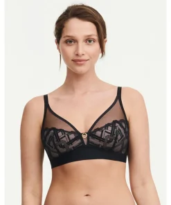 Chantelle Bh'er<011 BLACK - Graphic Support Wirefree Support Bra