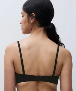 Chantelle Bikinier<011 BLACK - Icon Bandeau T-s Bra Rem. Straps