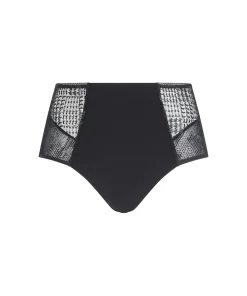 Chantelle Trusser<011 BLACK - Intrigue Highwaisted Support Full Brief