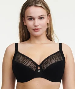 Chantelle Bh'er<011 BLACK - Intrigue Very Covering Underwired Bra