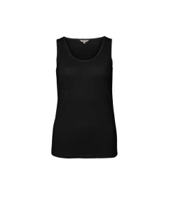 Lady Avenue Undertøj<02 BLACK - LA - Silk Jersey Tank Top