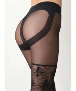 Oroblu Strømpebukser/ Leggings<190 BLACK - Lace 40 Den Tights