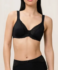 Triumph Bh'er<0004 BLACK - Modern Lace+cotton Bh Med Bøjle W