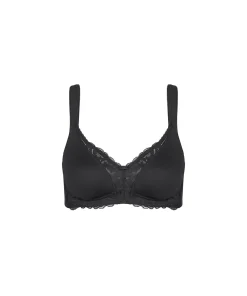 Triumph Bh'er<0004 BLACK - Modern Lace+cotton Bh Uden Bøjle
