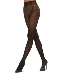 Wolford Strømpebukser/ Leggings<7005 BLACK - Monogram Tights