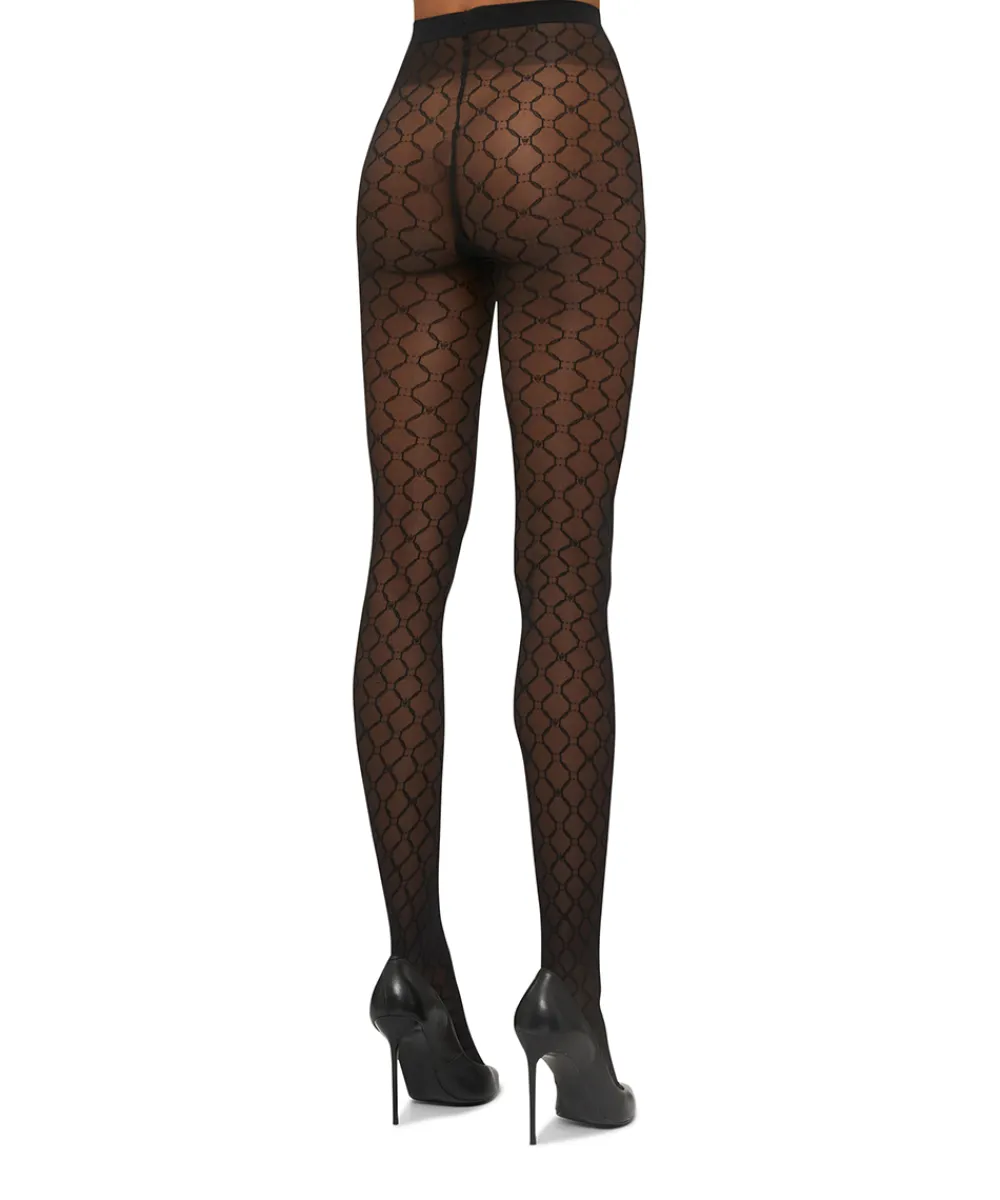 Wolford Strømpebukser/ Leggings<7005 BLACK - Monogram Tights