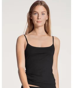 Calida Undertøj<992 BLACK - Natural Comfort Spaghetti Top