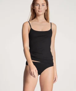 Calida Undertøj<992 BLACK - Natural Comfort Spaghetti Top